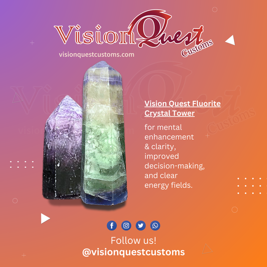 Vision Quest Fluorite Crystal Prism