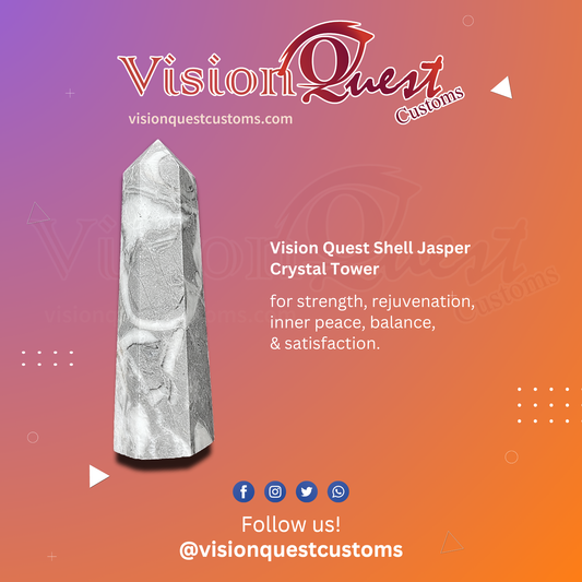 Vision Quest Shell Jasper Crystal Tower