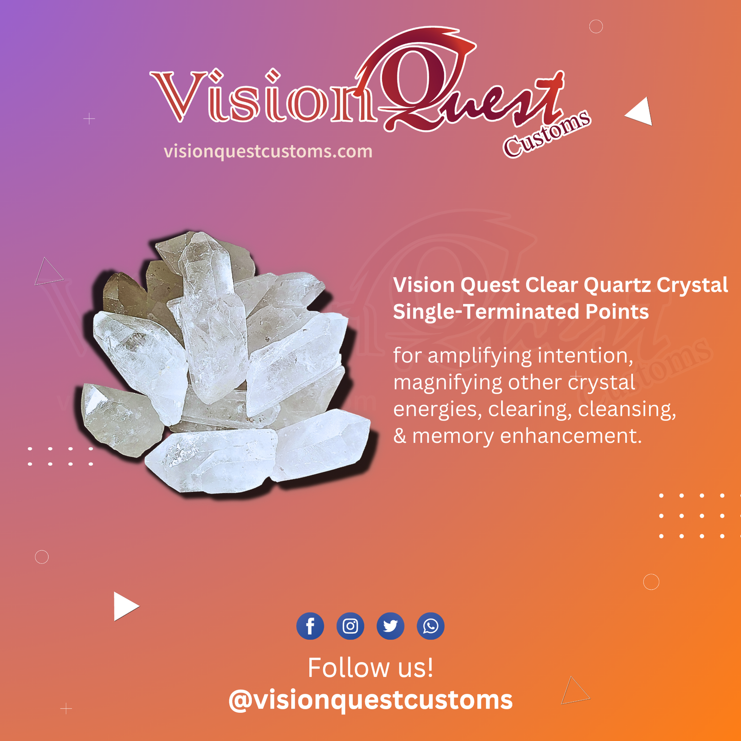 [M4] Vision Quest Clear Quartz *Jumbo* Single-Terminated Points