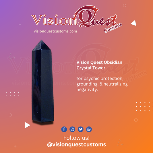 Vision Quest Obsidian Crystal Tower