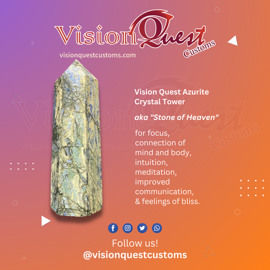 Vision Quest Azurite Crystal Tower