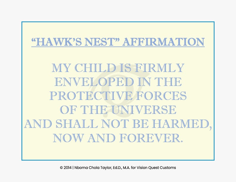 Hawk's Nest Signature Affirmation Card (TM)